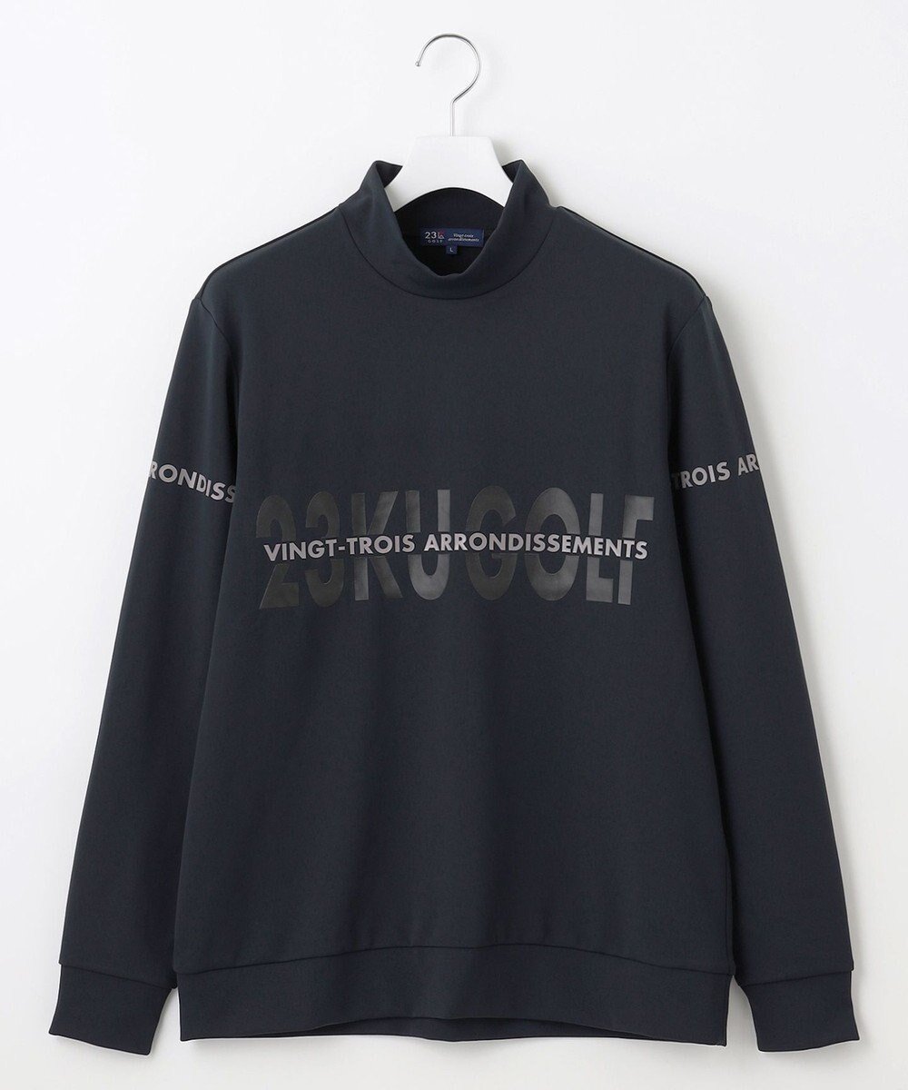 【23区 ゴルフ/23区GOLF / MEN】の【MEN】ストレッチモックネックシャツ インテリア・キッズ・メンズ・レディースファッション・服の通販 founy(ファニー) 　ファッション　Fashion　メンズファッション　Fashion for Men　トップス・カットソー　Cut & Sew Tops　メンズシャツ　Shirts　スウェット / スエット　Sweatshirt, Sweatwear　ストレッチ　Stretch, Stretchy Fabric　ベスト　Vest, Waistcoat　モックネック　Mock Neck, Short Turtleneck　A/W・秋冬　Autumn/Winter　軽量　Lightweight, Ultra Light　ブラック系|ID: prp329100004852581 ipo3291000000035634672