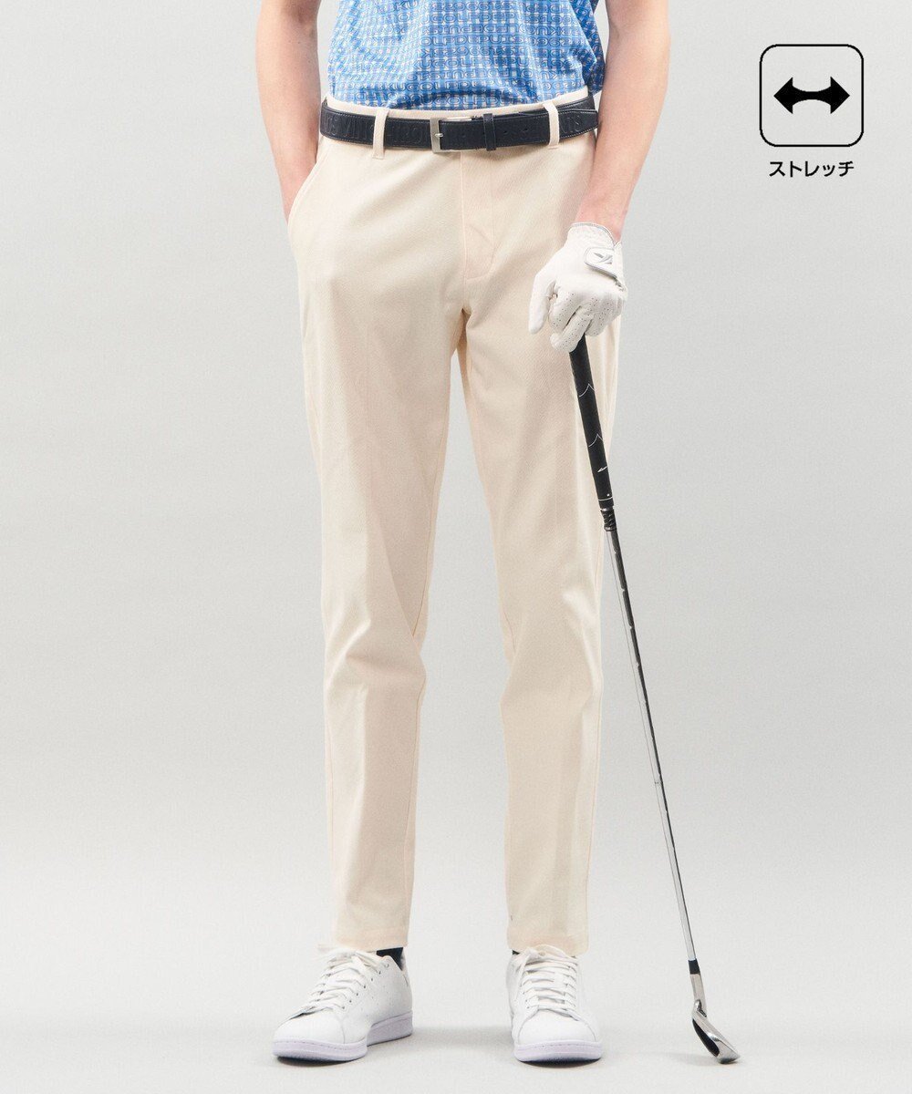 【23区 ゴルフ/23区GOLF / MEN】の【MEN】【ストレッチ】ハイパワーストレッチ ベーシックパンツ インテリア・キッズ・メンズ・レディースファッション・服の通販 founy(ファニー) 　ファッション　Fashion　メンズファッション　Fashion for Men　ボトムス　Bottoms　ストレッチ　Stretch, Stretchy Fabric　テーパード　Tapered, Tapered Pants　ベーシック　Basic, Essential　ロング　Long, Long-Length　ビジネス 仕事 通勤　Business / Work / Commuting　夏　Summer　定番　Standard, Basic Item　春　Spring　S/S・春夏　SS, Spring/Summer, Warm Season　アイボリー系|ID: prp329100004852582 ipo3291000000035634680