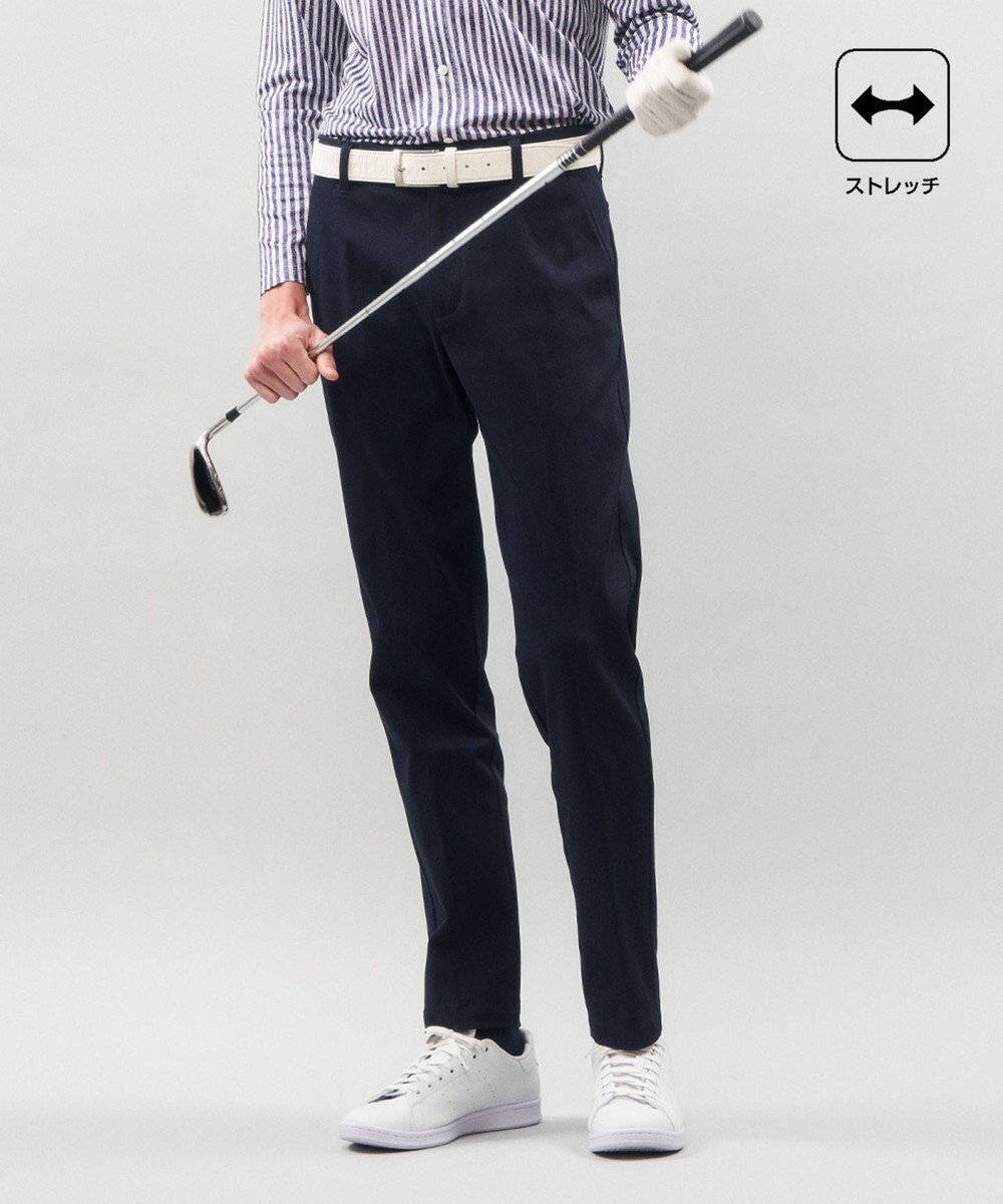 【23区 ゴルフ/23区GOLF / MEN】の【MEN】【ストレッチ】ハイパワーストレッチ ベーシックパンツ インテリア・キッズ・メンズ・レディースファッション・服の通販 founy(ファニー) 　ファッション　Fashion　メンズファッション　Fashion for Men　ボトムス　Bottoms　ストレッチ　Stretch, Stretchy Fabric　テーパード　Tapered, Tapered Pants　ベーシック　Basic, Essential　ロング　Long, Long-Length　ビジネス 仕事 通勤　Business / Work / Commuting　夏　Summer　定番　Standard, Basic Item　春　Spring　S/S・春夏　SS, Spring/Summer, Warm Season　ネイビー系|ID: prp329100004852582 ipo3291000000035634683