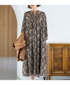 【23区/NIJYUSANKU】の【洗える】Ratti ヴィンテージペイズリープリント ワンピース 人気、トレンドファッション・服の通販 founy(ファニー) ファッション Fashion レディースファッション Fashion for Women ワンピース Dresses イタリア Italy オリエンタル Oriental Pattern ヴィンテージ Vintage Style 洗える Machine Washable クラシカル Classical, Vintage-Inspired ジャカード／ジャガード Jacquard, Woven Pattern ジョーゼット Georgette, Semi-Sheer Fabric スカーフ Scarf, Neckwear デニム Denim, Jeans Material トレンド Trend, Trending Now ドレープ Drape, Draping Fabric ドロップ Drop Shoulder, Dropped Style バランス Balance, Style Balance プリント Print, Printed Pattern モチーフ Motif, Design Theme モノトーン Monotone, Black and White ワイド Wide, Wide Fit A/W・秋冬 Autumn/Winter 冬 Winter / This Winter 2025年 2025 2025-2026秋冬・A/W Autumn/Winter 2025–26 AW25–26 thumbnail モノトーンプリント|ID: prp329100004852604 ipo3291000000035634943