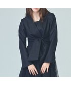 【グレース コンチネンタル/GRACE CONTINENTAL】のラメWOOLボウジャケット ブラック|ID: prp329100004852609 ipo3291000000035710005