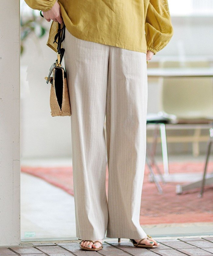 【23区/NIJYUSANKU】の【CLASSY.6月号掲載/洗える】リネンレーヨンストレッチ ワイドパンツ インテリア・キッズ・メンズ・レディースファッション・服の通販 founy(ファニー) https://founy.com/ 雑誌掲載アイテム Magazine Picks & Fashion Features ファッション雑誌 Fashion Magazines クラッシィ CLASSY. ファッション Fashion レディースファッション Fashion for Women パンツ Pants & Trousers 春 Spring 洗える Machine Washable ジャケット Jacket, Outerwear ストライプ Stripe, Striped Pattern ストレッチ Stretch, Stretchy Fabric セットアップ Set-Up, Coordinated Outfit 雑誌 Magazine, Fashion Magazine ブルゾン Blouson, Bomber Jacket ベーシック Basic, Essential 6月号 June Issue, Jun. Edition リネン Linen, Linen Fabric ワイド Wide, Wide Fit S/S・春夏 SS, Spring/Summer, Warm Season 夏 Summer 2024年 2024 2024春夏・S/S Spring/Summer 2024 SS24 |ID: prp329100004852618 ipo3291000000035635331