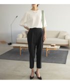 【組曲/KUMIKYOKU】の【ストレッチ・イージーケア】オシャクロス テーパードパンツ ブラック系|ID: prp329100004852619 ipo3291000000035635349