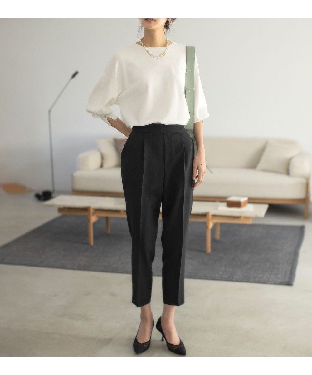 【組曲/KUMIKYOKU】の【ストレッチ・イージーケア】オシャクロス テーパードパンツ インテリア・キッズ・メンズ・レディースファッション・服の通販 founy(ファニー) ファッション Fashion レディースファッション Fashion for Women パンツ Pants & Trousers ジャケット Jacket, Outerwear ストレッチ Stretch, Stretchy Fabric スマート Smart, Elegant センター Center, Center Line テーパード Tapered, Tapered Pants フィット Fit, Slim Fit リラックス Relax, Relaxed Fit ワーク Workwear, Utility Style A/W・秋冬 Autumn/Winter S/S・春夏 SS, Spring/Summer, Warm Season 夏 Summer ブラック系|ID: prp329100004852619 ipo3291000000035635349