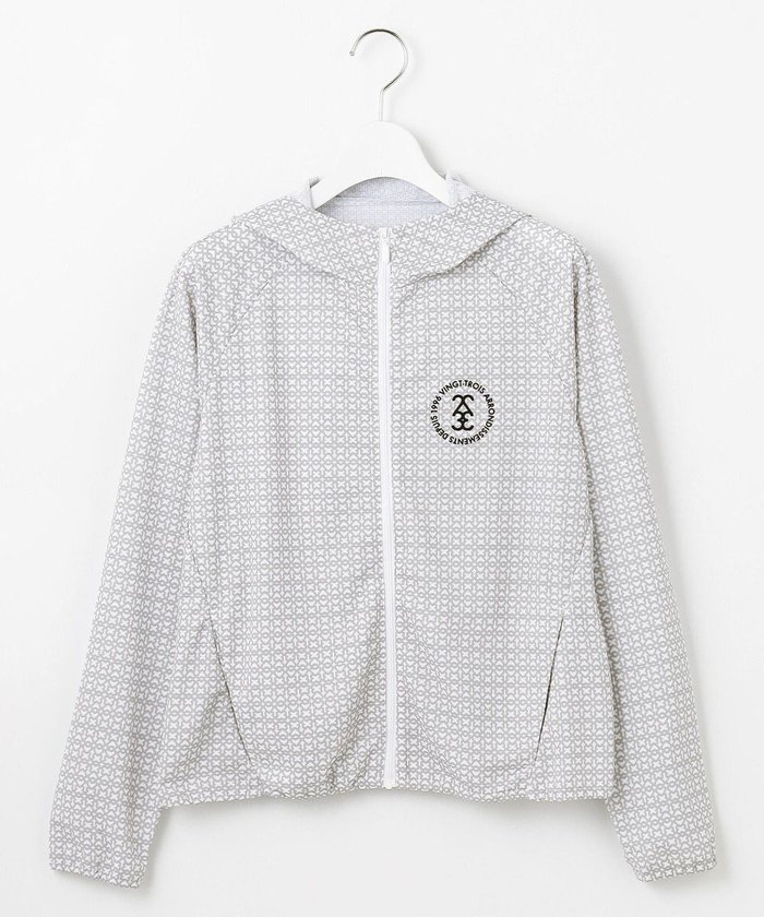 【23区 ゴルフ/NIJYUSANKU GOLF】の【辻梨恵プロ着用】UV-A波をブロックする『サンベール』 モノグラムUVパーカー インテリア・キッズ・メンズ・レディースファッション・服の通販 founy(ファニー) https://founy.com/ ファッション Fashion レディースファッション Fashion for Women トップス・カットソー Cut & Sew Tops レディースパーカー・カジュアルフーディー Casual Hoodies & Sweatshirts スウェット・クルーネックトップス Sweatshirts & Crewnecks / Relaxed Fit Sweat Tops ゴルフ Golf スウェット / スエット Sweatshirt, Sweatwear ストレッチ Stretch, Stretchy Fabric パーカー Hoodie, Parka フロント Front, Front Design ブロック Block, Solid Block Pattern ポケット Pocket, Pocket Detail メッシュ Mesh, Net Fabric 夏 Summer 春 Spring S/S・春夏 SS, Spring/Summer, Warm Season 軽量 Lightweight, Ultra Light |ID: prp329100004852639 ipo3291000000035635641