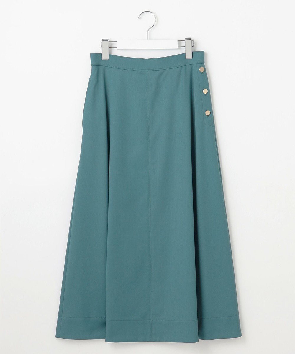【自由区/JIYU-KU】の【洗える】TWラチネストレッチフレア スカート インテリア・キッズ・メンズ・レディースファッション・服の通販 founy(ファニー) ファッション Fashion レディースファッション Fashion for Women スカート Skirts Aライン・フレアスカート A-Line & Flared Skirts ストレッチ Stretch, Stretchy Fabric フレア Flare, Flared メタル Metal, Metal Parts リュクス Luxury, Elegant, High-End, Chic 洗える Machine Washable A/W・秋冬 Autumn/Winter ボトルグリーン|ID: prp329100004852649 ipo3291000000035635933
