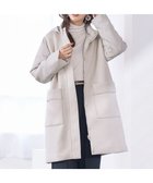 【ティアクラッセ/Tiaclasse】のファイバーダウン×ダンボール異素材ロングコート グレー|ID: prp329100004852650 ipo3291000000035635938