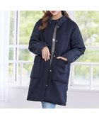 【ティアクラッセ/Tiaclasse】のファイバーダウン×ダンボール異素材ロングコート ネイビー|ID: prp329100004852650 ipo3291000000035635940