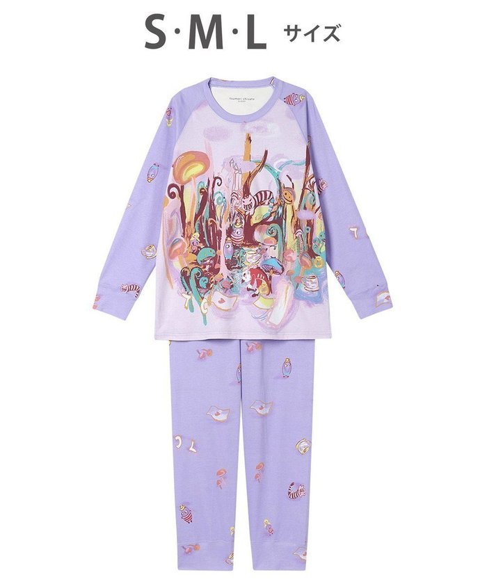 【ツモリチサト スリープ/tsumori chisato SLEEP】のツモリチサト パジャマ 綿100%(本体) スムース素材 長袖 長ズボン レディース UDX590 /ワコール インテリア・キッズ・メンズ・レディースファッション・服の通販 founy(ファニー) https://founy.com/ ファッション Fashion レディースファッション Fashion for Women トップス・カットソー Cut & Sew Tops スリーブ Sleeve, Long Sleeve / Short Sleeve パジャマ Pajamas, Sleepwear ボトム Bottoms, Lower Wear 長袖 Long Sleeve, Full Sleeve |ID: prp329100004852662 ipo3291000000035636086
