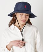【ムーンバット/MOONBAT】のPOLO RALPH LAUREN 刺繍 リップパラソルハット ネイビーブルー|ID: prp329100004852676 ipo3291000000035636309
