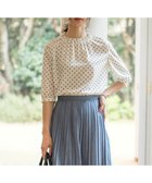 【ジェイ プレス/J.PRESS】の【洗える】ジオメトリックプリント ブラウス ホワイト系5|ID: prp329100004852687 ipo3291000000035636489