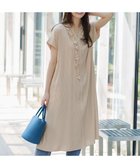 【ティアクラッセ/Tiaclasse】の【洗える】ストライプフリルシャツワンピース ベージュストライプ|ID: prp329100004852695 ipo3291000000035636752