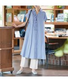 【ティアクラッセ/Tiaclasse】の【洗える】ストライプフリルシャツワンピース ブルーストライプ|ID: prp329100004852695 ipo3291000000035636753