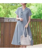 【ティアクラッセ/Tiaclasse】の【洗える】ストライプフリルシャツワンピース ネイビーストライプ|ID: prp329100004852695 ipo3291000000035636754