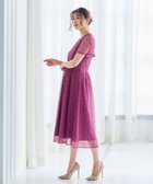 【ティアクラッセ/Tiaclasse】の【洗える】フレアスリーブ総レースワンピース ピンク|ID: prp329100004852700 ipo3291000000035636820