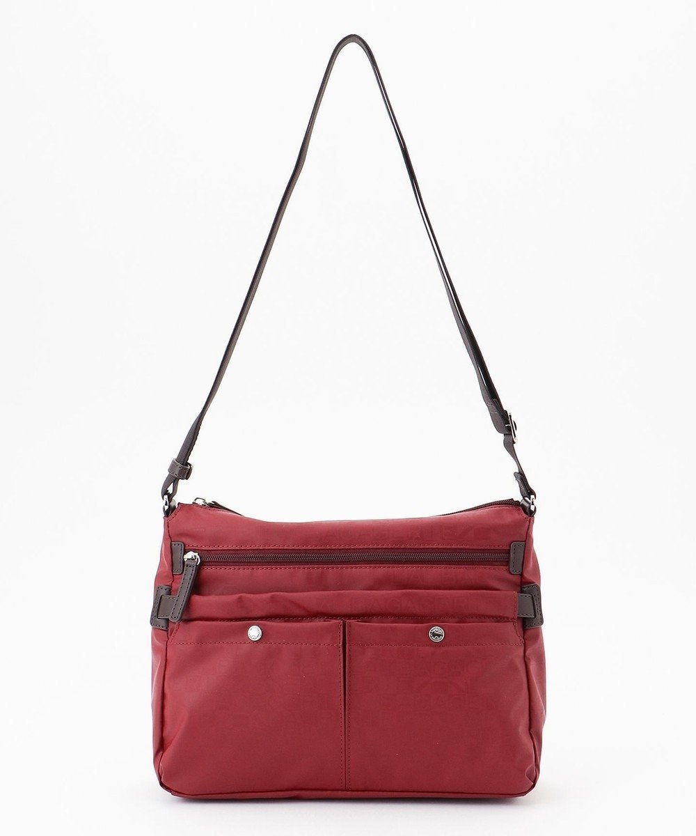 【ラ バガジェリー/LA BAGAGERIE】のモノグラム スクエアナイロンショルダー Mサイズ インテリア・キッズ・メンズ・レディースファッション・服の通販 founy(ファニー) ファッション Fashion レディースファッション Fashion for Women コーティング Coating, Coated Finish シンプル Simple, Minimal スマート Smart, Elegant プリント Print, Printed Pattern ポケット Pocket, Pocket Detail マグネット Magnet, Magnetic Closure 定番 Standard, Basic Item 軽量 Lightweight, Ultra Light ワイン|ID: prp329100004852701 ipo3291000000035636827