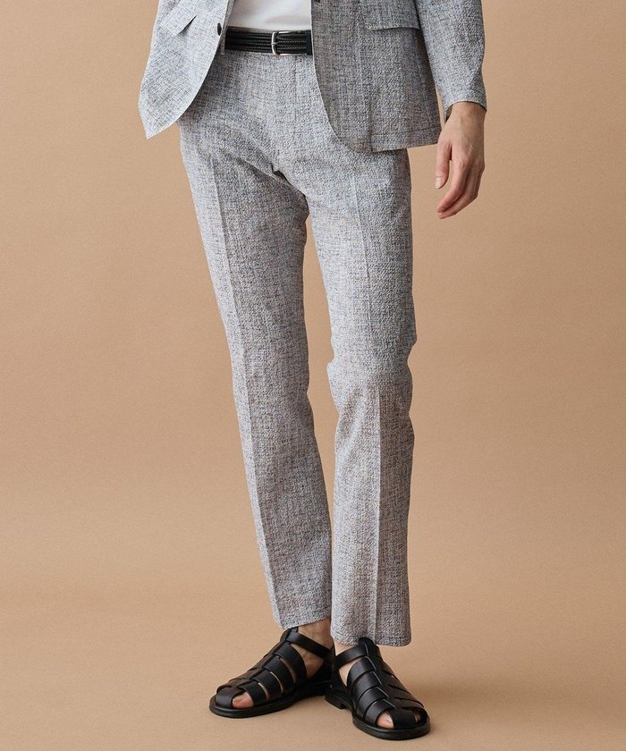 【ジョセフ アブード/JOSEPH ABBOUD / MEN】の【ウエストも伸びる!/驚きの多機能性】ライトウェーブライトパンツ 26SSモデル インテリア・キッズ・メンズ・レディースファッション・服の通販 founy(ファニー) https://founy.com/ ファッション Fashion メンズファッション Fashion for Men ボトムス Bottoms 春 Spring 洗える Machine Washable コイン Coin, Coin Design 軽量 Lightweight, Ultra Light サッカー Seersucker, Summer Fabric ストレッチ Stretch, Stretchy Fabric スラックス Slacks, Dress Pants プリント Print, Printed Pattern ポケット Pocket, Pocket Detail リラックス Relax, Relaxed Fit S/S・春夏 SS, Spring/Summer, Warm Season おすすめ Recommended / Our Picks 夏 Summer 2026年 2026 |ID: prp329100004852778 ipo3291000000035641426