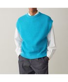 【アンフィーロ/UNFILO / MEN】のメッシュ ニットベスト 24年春夏商品 ターコイズ|ID: prp329100004852783 ipo3291000000035641517