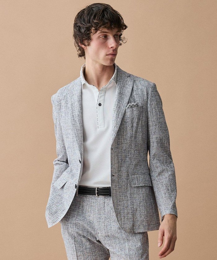 【ジョセフ アブード/JOSEPH ABBOUD / MEN】の【洗える/UV/エコ撥水/26SSモデル登場】ライトウェーブライト ジャケット インテリア・キッズ・メンズ・レディースファッション・服の通販 founy(ファニー) https://founy.com/ ファッション Fashion メンズファッション Fashion for Men アウター Men's Coats Outerwear テーラードジャケット Tailored Jackets & Blazers ウォッシャブル Machine Washable 春 Spring 洗える Machine Washable 軽量 Lightweight, Ultra Light サッカー Seersucker, Summer Fabric ジャケット Jacket, Outerwear ストライプ Stripe, Striped Pattern ストレッチ Stretch, Stretchy Fabric セットアップ Set-Up, Coordinated Outfit デニム Denim, Jeans Material プリント Print, Printed Pattern ベスト Vest, Waistcoat ミックス Mix, Mixed Style S/S・春夏 SS, Spring/Summer, Warm Season おすすめ Recommended / Our Picks 夏 Summer |ID: prp329100004852785 ipo3291000000035641596