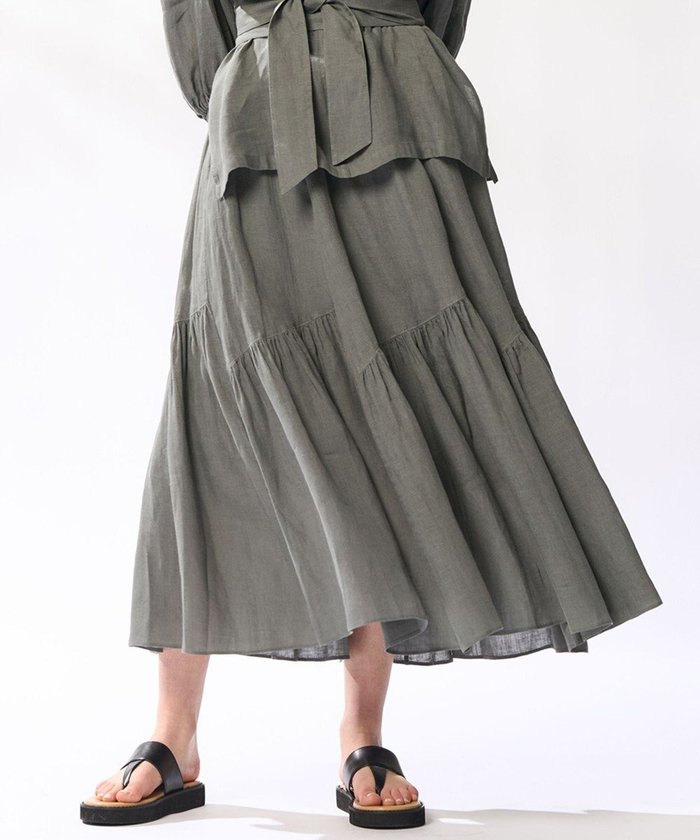【23区/NIJYUSANKU】の【洗える】LIBECO ティアード スカート インテリア・キッズ・メンズ・レディースファッション・服の通販 founy(ファニー) https://founy.com/ ファッション Fashion レディースファッション Fashion for Women スカート Skirts ティアードスカート Tiered Skirts イレギュラー Irregular Design 春 Spring 洗える Machine Washable ストライプ Stripe, Striped Pattern セットアップ Set-Up, Coordinated Outfit ティアード Tiered, Tiered Style ティアードスカート Tiered Skirt, Flounced Skirt 定番 Standard, Basic Item ベーシック Basic, Essential 無地 Plain, Solid Color リネン Linen, Linen Fabric S/S・春夏 SS, Spring/Summer, Warm Season おすすめ Recommended / Our Picks 夏 Summer 2024年 2024 2024春夏・S/S Spring/Summer 2024 SS24 |ID: prp329100004852797 ipo3291000000035642073