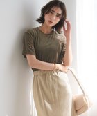 【23区/NIJYUSANKU】の【洗える】シアーベロア リラックス Tシャツ 人気、トレンドファッション・服の通販 founy(ファニー) ファッション Fashion レディースファッション Fashion for Women トップス・カットソー Cut & Sew Tops シャツ・ブラウス・オフィスカジュアル Elegant Blouses & Button-Ups ロングTシャツ・Tシャツ Longline T-Shirts & Tees カットソー・ベーシックTシャツ Cut-and-Sewn Tops / Stretch Tees & Basics ベロアトップス Velour Tops / Velvet-Look Items エレガント 上品 Elegant 洗える Machine Washable 秋 Autumn カットソー Cut and Sewn Top シアー Sheer, See-Through ショルダー Shoulder, Shoulder Strap スリーブ Sleeve, Long Sleeve / Short Sleeve ダウン Down, Puffer デニム Denim, Jeans Material ドロップ Drop Shoulder, Dropped Style なめらか Smooth, Silky Texture バランス Balance, Style Balance ベロア Velour, Soft Velvet リラックス Relax, Relaxed Fit ロング Long, Long-Length A/W・秋冬 Autumn/Winter 2025年 2025 2025-2026秋冬・A/W Autumn/Winter 2025–26 AW25–26 thumbnail カーキ系|ID: prp329100004852800 ipo3291000000035642135