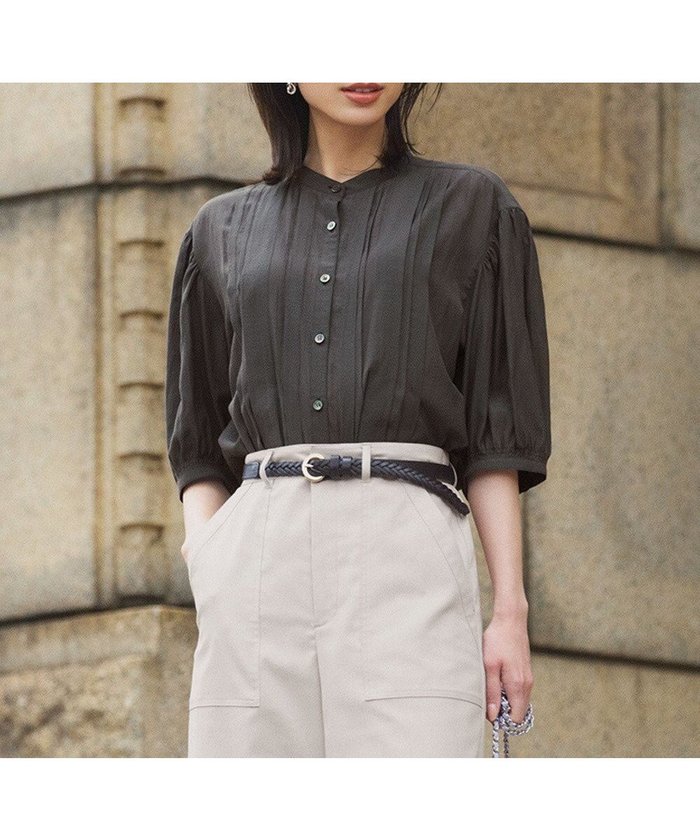 【23区/NIJYUSANKU】の【接触冷感/速乾性/洗える】エアリーブライトローン タック ブラウス インテリア・キッズ・メンズ・レディースファッション・服の通販 founy(ファニー) https://founy.com/ ファッション Fashion レディースファッション Fashion for Women トップス・カットソー Cut & Sew Tops シャツ・ブラウス・オフィスカジュアル Elegant Blouses & Button-Ups イレギュラー Irregular Design オレンジ Orange 春 Spring 洗える Machine Washable ギャザー Gathered, Ruffled シルク Silk, 100% Silk スリーブ Sleeve, Long Sleeve / Short Sleeve フェミニン Feminine, Girly 羽織 Haori, Light Jacket S/S・春夏 SS, Spring/Summer, Warm Season 夏 Summer エレガント 上品 Elegant 2025年 2025 2025春夏・S/S Spring/Summer 2025 SS25 |ID: prp329100004852823 ipo3291000000035642722