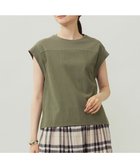 【自由区/JIYU-KU】のリネンサッカーコンビブロッキング カットソー 人気、トレンドファッション・服の通販 founy(ファニー) ファッション Fashion レディースファッション Fashion for Women トップス・カットソー Cut & Sew Tops シャツ・ブラウス・オフィスカジュアル Elegant Blouses & Button-Ups ロングTシャツ・Tシャツ Longline T-Shirts & Tees カットソー・ベーシックTシャツ Cut-and-Sewn Tops / Stretch Tees & Basics カットソー Cut and Sewn Top ジャケット Jacket, Outerwear ビスチェ Bustier, Corset Top ブロッキング Color Blocking, Panel Design リネン Linen, Linen Fabric 夏 Summer 春 Spring S/S・春夏 SS, Spring/Summer, Warm Season 軽量 Lightweight, Ultra Light thumbnail オリーブ|ID: prp329100004852824 ipo3291000000035642741