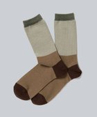 【ホワイトメイルズ/WHITE MAILS】の【UNISEX】PAPER COLOR BLOCK SOCKS ソックス チャ|ID: prp329100004852837 ipo3291000000035642992