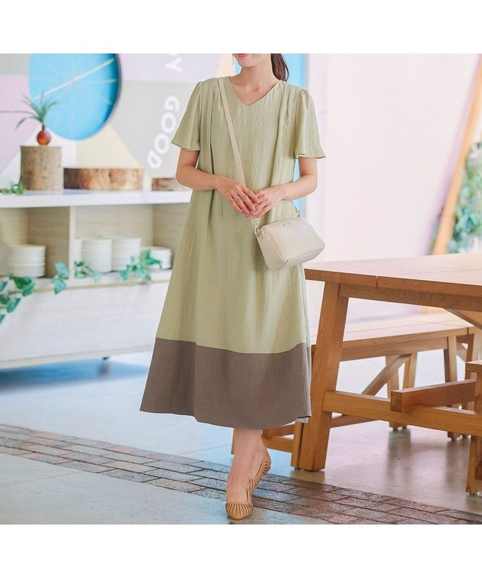 【ティアクラッセ/Tiaclasse】の配色Aラインサックワンピース インテリア・キッズ・メンズ・レディースファッション・服の通販 founy(ファニー) https://founy.com/ ファッション Fashion レディースファッション Fashion for Women ワンピース Dresses アクセサリー Fashion Accessories カーディガン Cardigan, Knitwear ターコイズ Turquoise, Blue-Green チュニック Tunic, Long Top ポケット Pocket, Pocket Detail リラックス Relax, Relaxed Fit 再入荷 Restock / Back in Stock 夏 Summer 新作・新入荷 New Arrivals / New In 春 Spring S/S・春夏 SS, Spring/Summer, Warm Season |ID: prp329100004852888 ipo3291000000035644004