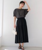 【エニィ スィス/any SiS】の【洗える】スカラヘムティアード スカート ブラック|ID: prp329100004852892 ipo3291000000035644113