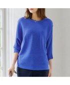 【ティアクラッセ/Tiaclasse】の【洗える】肩ボタンドルマンニットトップス ブルー|ID: prp329100004852901 ipo3291000000035644336