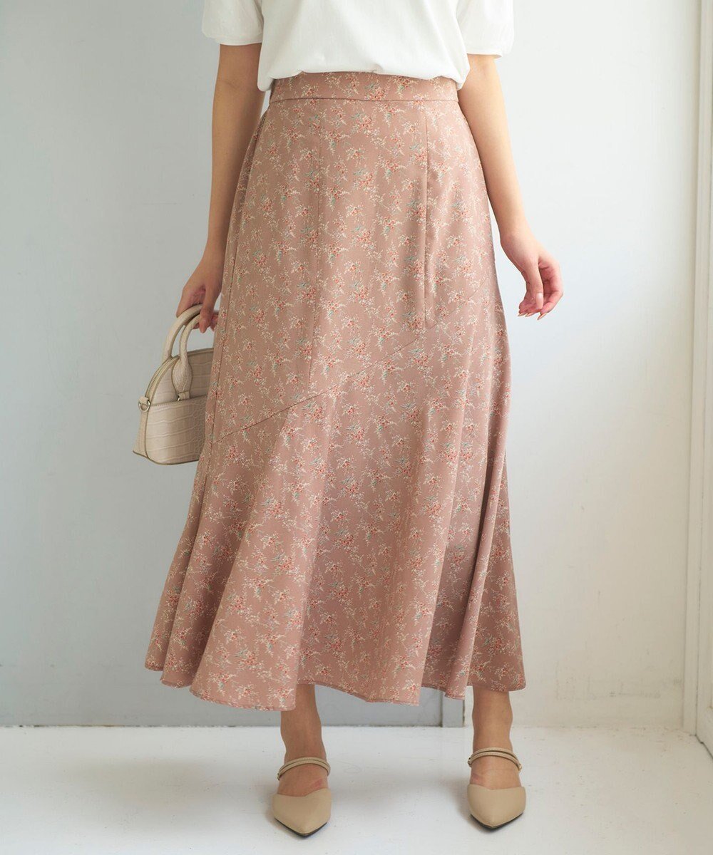 【フェルゥ/Feroux】のフラワーモチーフプリント スカート インテリア・キッズ・メンズ・レディースファッション・服の通販 founy(ファニー) 　ファッション　Fashion　レディースファッション　Fashion for Women　スカート　Skirts　シンプル　Simple, Minimal　フェミニン　Feminine, Girly　フラワー　Flower, Floral　プリント　Print, Printed Pattern　夏　Summer　春　Spring　S/S・春夏　SS, Spring/Summer, Warm Season　ピンク系1|ID: prp329100004852902 ipo3291000000035644364
