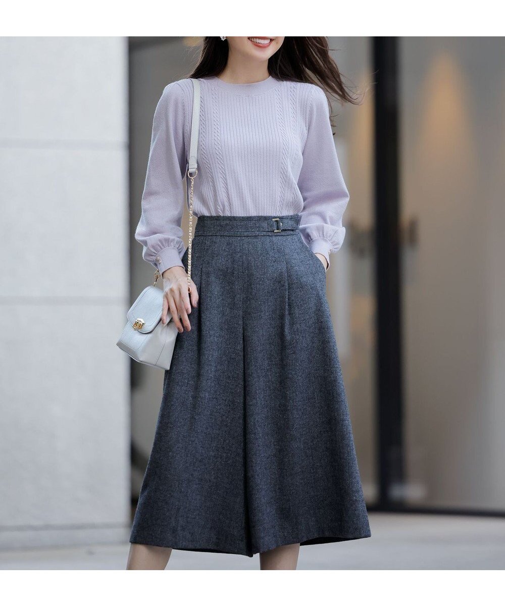 【エニィ スィス/any SiS】のホームスパンワイドクロップド パンツ インテリア・キッズ・メンズ・レディースファッション・服の通販 founy(ファニー) 　ファッション　Fashion　レディースファッション　Fashion for Women　パンツ　Pants & Trousers　おすすめ　Recommended / Our Picks　クロップド　Cropped, Short Length　ショート　Short, Short Length　ツイード　Twill, Twill Weave　フェミニン　Feminine, Girly　フロント　Front, Front Design　ベーシック　Basic, Essential　ワイド　Wide, Wide Fit　冬　Winter / This Winter　A/W・秋冬　Autumn/Winter　ビジネス 仕事 通勤　Business / Work / Commuting　チャコールグレー|ID: prp329100004852903 ipo3291000000035644420