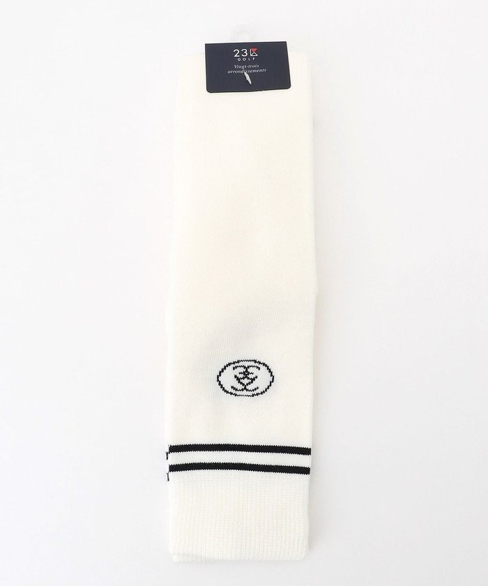 【23区 ゴルフ/NIJYUSANKU GOLF】の【WOMEN】ライン入リ ニーハイソックス インテリア・キッズ・メンズ・レディースファッション・服の通販 founy(ファニー) https://founy.com/ ファッション Fashion レディースファッション Fashion for Women ソックス&靴下 Socks & Hosiery レッグウェア・ストッキング Legwear & Hosiery おすすめ Recommended / Our Picks サークル Circle, Round Design シンプル Simple, Minimal ソックス Socks, Hosiery ベーシック Basic, Essential 抗菌 Antibacterial, Bacteria-Resistant |ID: prp329100004852910 ipo3291000000035644883