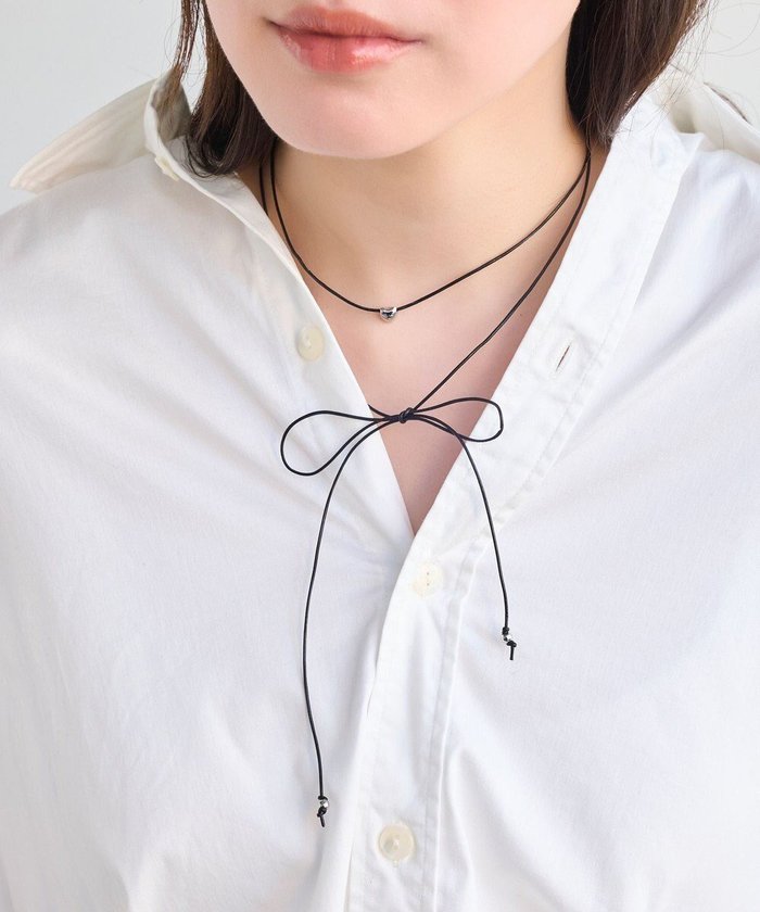 【フィービィー/phoebe】のプランプハートコードチョーカーネックレス インテリア・キッズ・メンズ・レディースファッション・服の通販 founy(ファニー) https://founy.com/ ファッション Fashion レディースファッション Fashion for Women ジュエリー Jewelry ネックレス Necklaces & Pendants アクセサリー Fashion Accessories ネックレス Necklace, Pendant Necklace フォルム Silhouette, Form リボン Ribbon, Bow ワンポイント One Point, Statement Accent |ID: prp329100004852913 ipo3291000000035644983