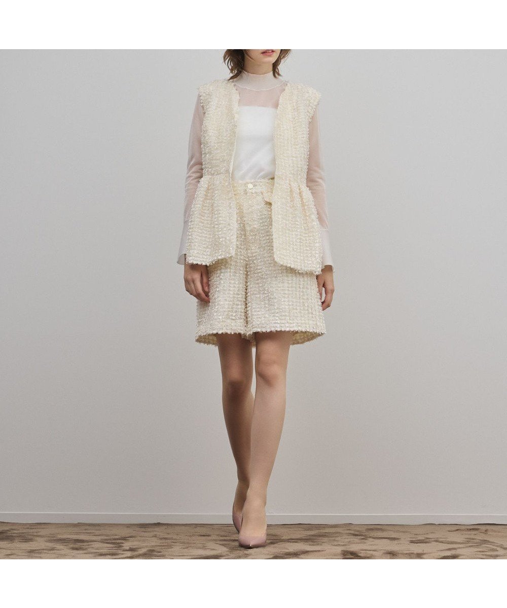 【グレース コンチネンタル/GRACE CONTINENTAL】のカットジャガードハーフパンツ 人気、トレンドファッション・服の通販 founy(ファニー) 　ファッション　Fashion　レディースファッション　Fashion for Women　パンツ　Pants & Trousers　ショートパンツ・ハーフパンツ　High-Waisted & Relaxed Shorts　カットジャガード　Cut Jacquard　シアー　Sheer, See-Through　スマート　Smart, Elegant　セットアップ　Set-Up, Coordinated Outfit　ハーフ　Half, Half-Length　エレガント 上品　Elegant　夏　Summer　春　Spring　S/S・春夏　SS, Spring/Summer, Warm Season　 other-1|ID: prp329100004852924 ipo3291000000035645160