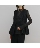 【グレース コンチネンタル/GRACE CONTINENTAL】のカットジャガードペプラムジレ ブラック|ID: prp329100004852925 ipo3291000000035645174