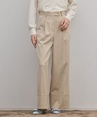 【グレース コンチネンタル/GRACE CONTINENTAL】のロールアップワイドパンツ ベージュ|ID: prp329100004852928 ipo3291000000035645202