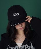 【ウィゴー/WEGO】の【ユニセックス着用ITEM】スタッズロゴキャップ ブラック|ID: prp329100004852934 ipo3291000000035678338