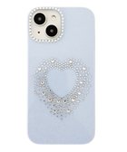 【ウィゴー/WEGO】のハートビジューラメiphoneケース(ブルー) 柄3|ID: prp329100004852936 ipo3291000000035645299