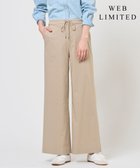 【ジェイ プレス/J.PRESS】の【WEB限定】セルロースリネンストレッチ ワイドストレート パンツ 【WEB限定】ベージュ系|ID: prp329100004852962 ipo3291000000035645697