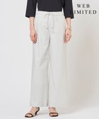 【ジェイ プレス/J.PRESS】の【WEB限定】セルロースリネンストレッチ ワイドストレート パンツ 【WEB限定】ライトグレー系|ID: prp329100004852962 ipo3291000000035645703