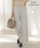 【ジェイ プレス/J.PRESS】の【WEB限定】セルロースリネンストレッチ ワイドストレート パンツ 【WEB限定】ライトグレー系|ID: prp329100004852962 ipo3291000000036162603