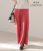 【ジェイ プレス/J.PRESS】の【WEB限定】セルロースリネンストレッチ ワイドストレート パンツ 【WEB限定】スカーレット系|ID: prp329100004852962 ipo3291000000036162608