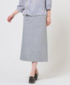 【ジェイ プレス/J.PRESS】のTCリネン ドライツイル ナロー スカート グレーシャンブレー系|ID: prp329100004852963 ipo3291000000035645719
