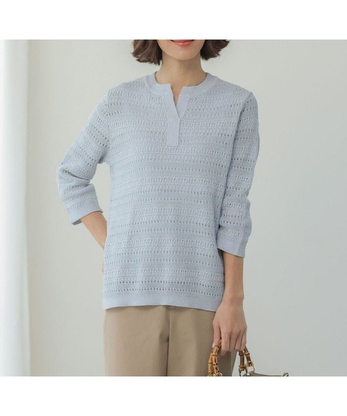 【ジェイ プレス/J.PRESS】のCROCHET LIKE PATTERN スッキパー ニット インテリア・キッズ・メンズ・レディースファッション・服の通販 founy(ファニー) https://founy.com/ ファッション Fashion レディースファッション Fashion for Women トップス・カットソー Cut & Sew Tops ニット Knit Tops & Sweaters おすすめ Recommended / Our Picks セーター Sweater, Knitwear ミドル Middle Length, Mid Height リラックス Relax, Relaxed Fit エレガント 上品 Elegant 夏 Summer 春 Spring S/S・春夏 SS, Spring/Summer, Warm Season |ID: prp329100004852977 ipo3291000000036162664