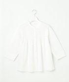 【ジェイ プレス/J.PRESS】のキャタピラシャツジャージー バンドカラー カットソー 人気、トレンドファッション・服の通販 founy(ファニー) ファッション Fashion レディースファッション Fashion for Women トップス・カットソー Cut & Sew Tops シャツ・ブラウス・オフィスカジュアル Elegant Blouses & Button-Ups ロングTシャツ・Tシャツ Longline T-Shirts & Tees カットソー・ベーシックTシャツ Cut-and-Sewn Tops / Stretch Tees & Basics 春 Spring カットソー Cut and Sewn Top ギャザー Gathered, Ruffled デニム Denim, Jeans Material ヨーク Yoke, Yoke Design S/S・春夏 SS, Spring/Summer, Warm Season 夏 Summer エレガント 上品 Elegant thumbnail ホワイト系|ID: prp329100004852979 ipo3291000000035645891