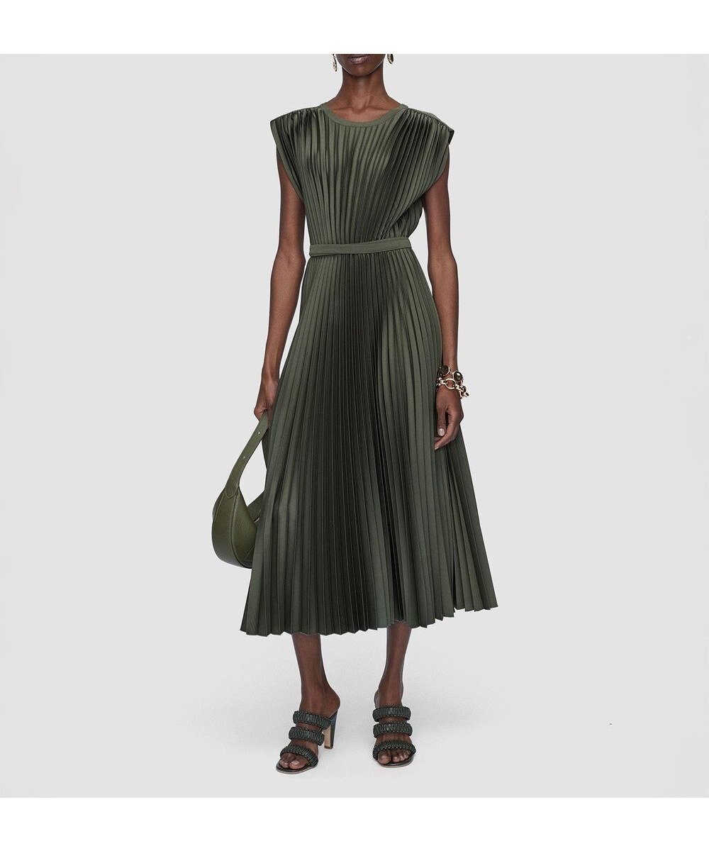 【ジョゼフ/JOSEPH】のニットウィーブプリッセドレス VOLTA インテリア・キッズ・メンズ・レディースファッション・服の通販 founy(ファニー) 　ファッション　Fashion　レディースファッション　Fashion for Women　ワンピース　Dresses　フォーマル・パーティードレス・結婚式用ドレス　Elegant & Casual Dresses　なめらか　Smooth, Silky Texture　エレガント 上品　Elegant　ギャザー　Gathered, Ruffled　シルク　Silk, 100% Silk　シンプル　Simple, Minimal　ドレス　Dress, One-Piece　フィット　Fit, Slim Fit　プリーツ　Pleats, Pleated　リラックス　Relax, Relaxed Fit　夏　Summer　春　Spring　S/S・春夏　SS, Spring/Summer, Warm Season　Palm Leaf|ID: prp329100004852999 ipo3291000000035646247
