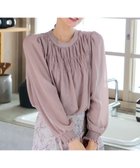 【ティアクラッセ/Tiaclasse】の【洗える】シフォンシャーリングブラウス ピンク|ID: prp329100004853020 ipo3291000000035647077