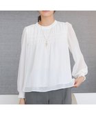 【ティアクラッセ/Tiaclasse】の【洗える】シフォンシャーリングブラウス オフホワイト|ID: prp329100004853020 ipo3291000000035647081